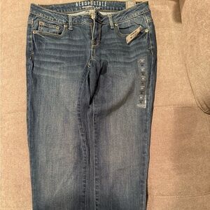 Aeropostale Women's Dark Blue Skinny Jeans